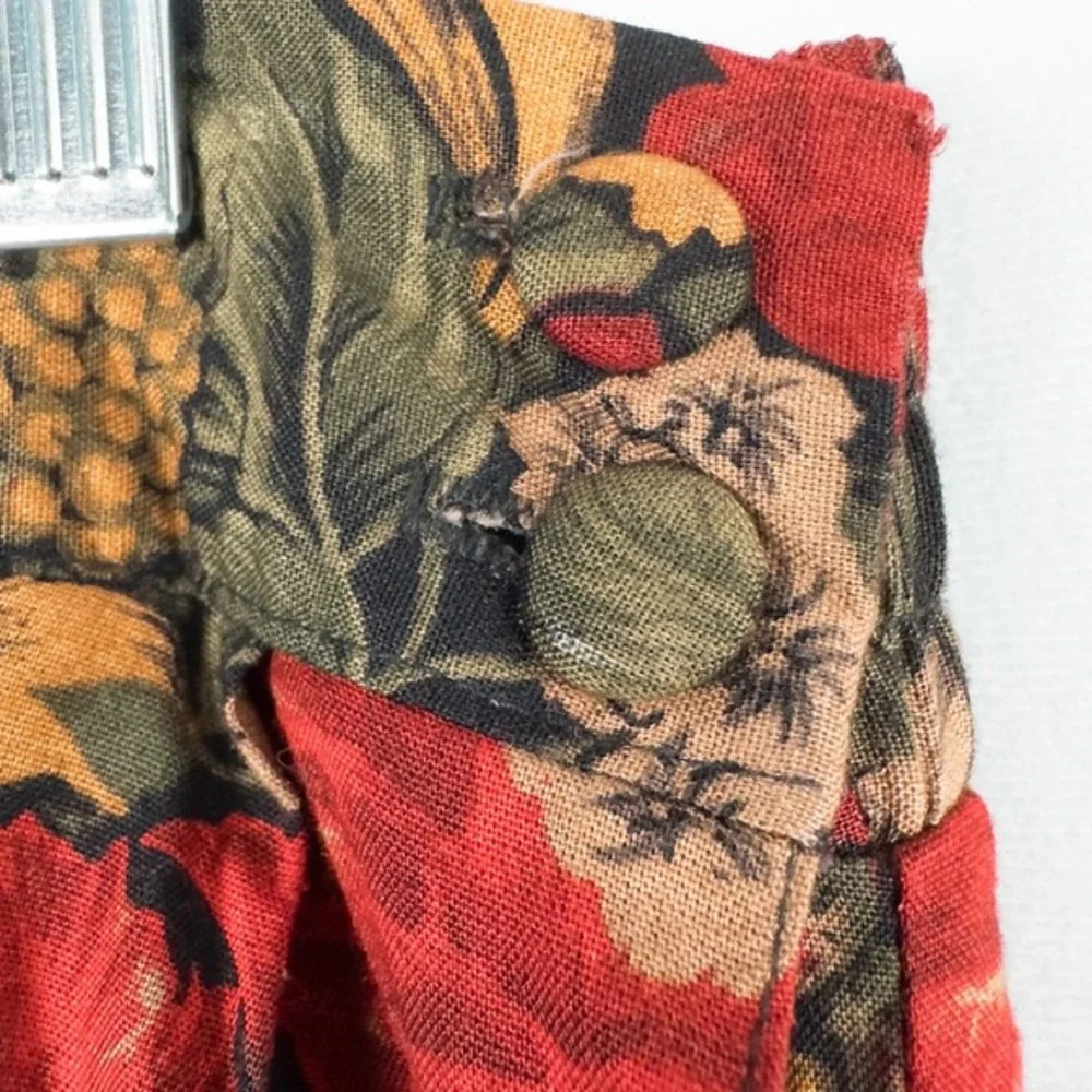 Vintage Worthington Floral Pleated Rayon Midi Skirt Size‎ 14 Garden Cottagecore
